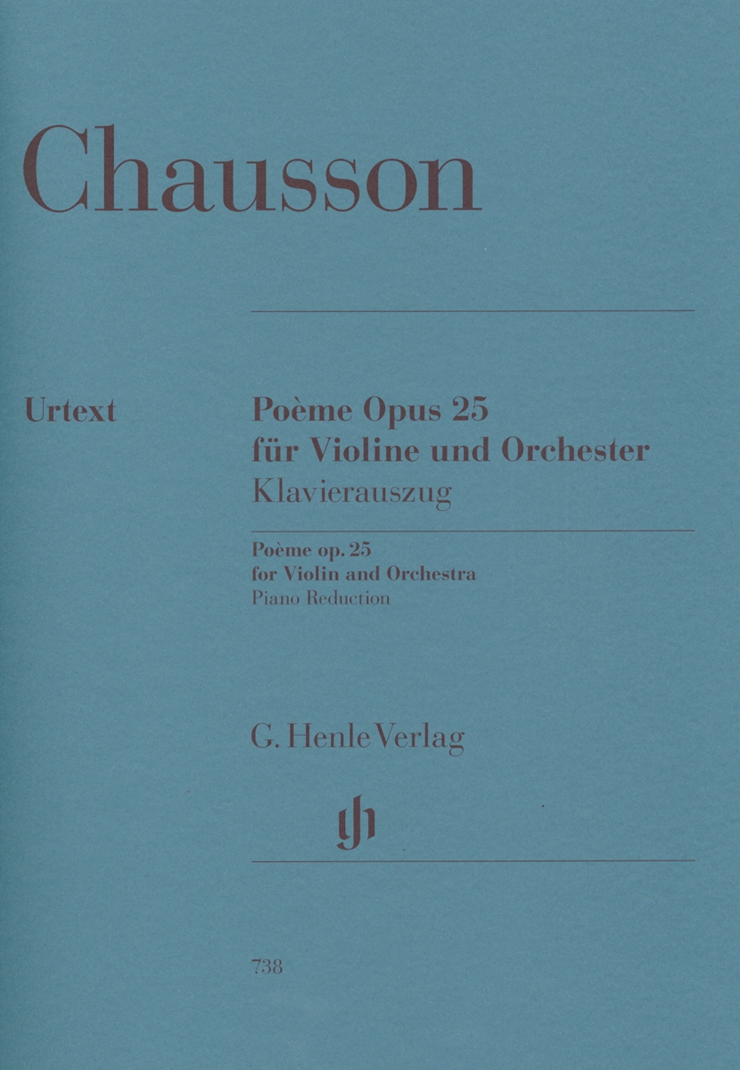 Chausson Poema Para Violino E Orquestra Op 25 Henle Urtext Poeme Fur