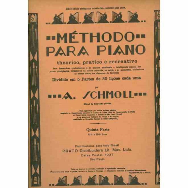 método para Piano Parte Quinta Edição Antiga Método para Piano