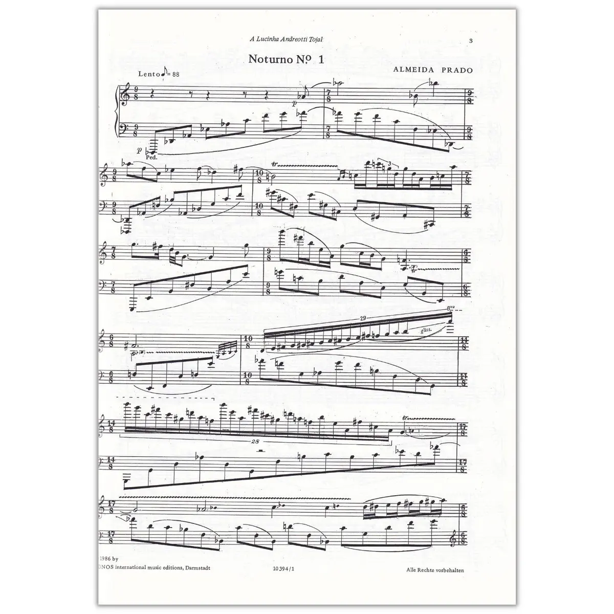 Noturnos 1-5 para Piano