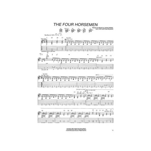 Kill' Em All - play it like it is guitar