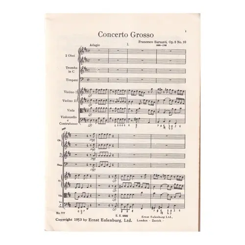 Concerto Grosso D Major - Op.3 N.10