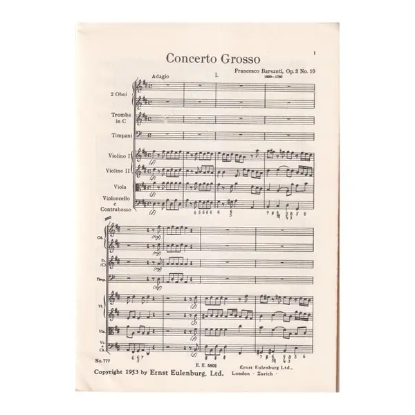 Concerto Grosso D Major - Op.3 N.10