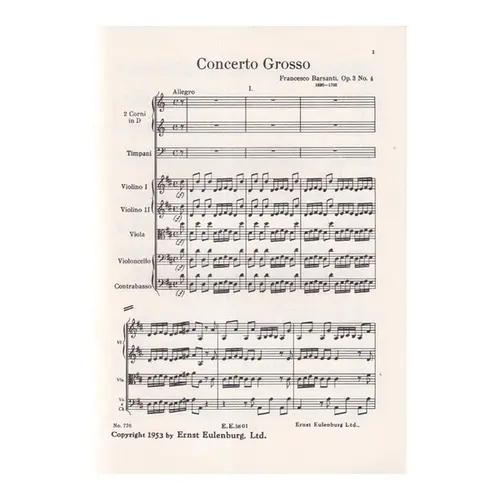 Concerto Grosso D Major - Op.3 N.4