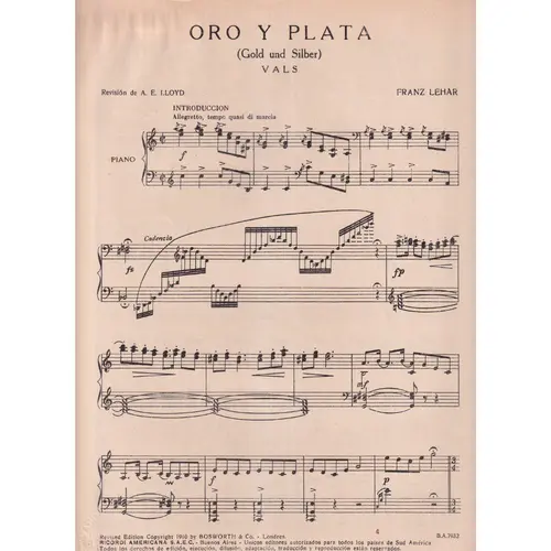 Oro Y Plata (Gold Und Silber)  (Edição Antiga)