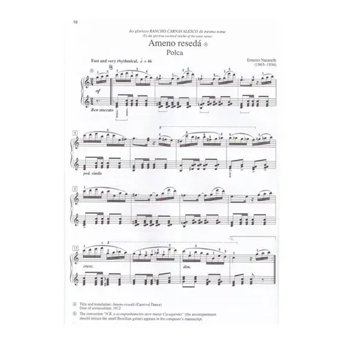 Brazilian tangos and dances for the piano