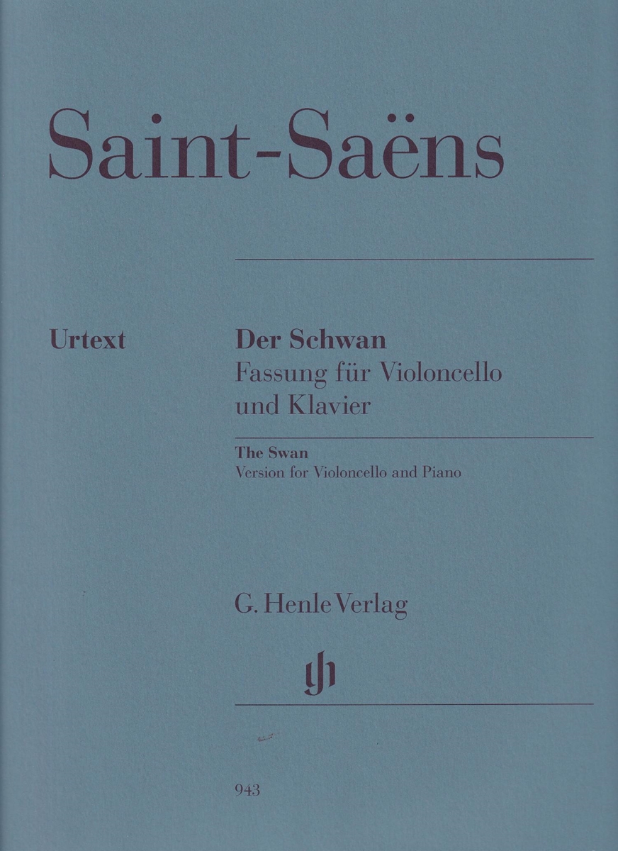 Saint-Saens Camille O Cisne do Carnaval dos Animais Para Violoncelo e  Piano. da International