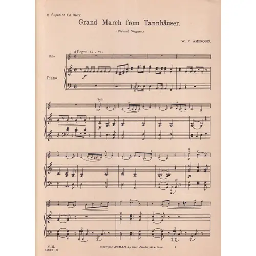 Grand March From Tannhauser  (Edição Antiga)