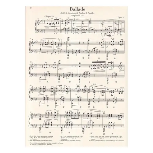 Ballade As-Dur Op.47  - Urtext