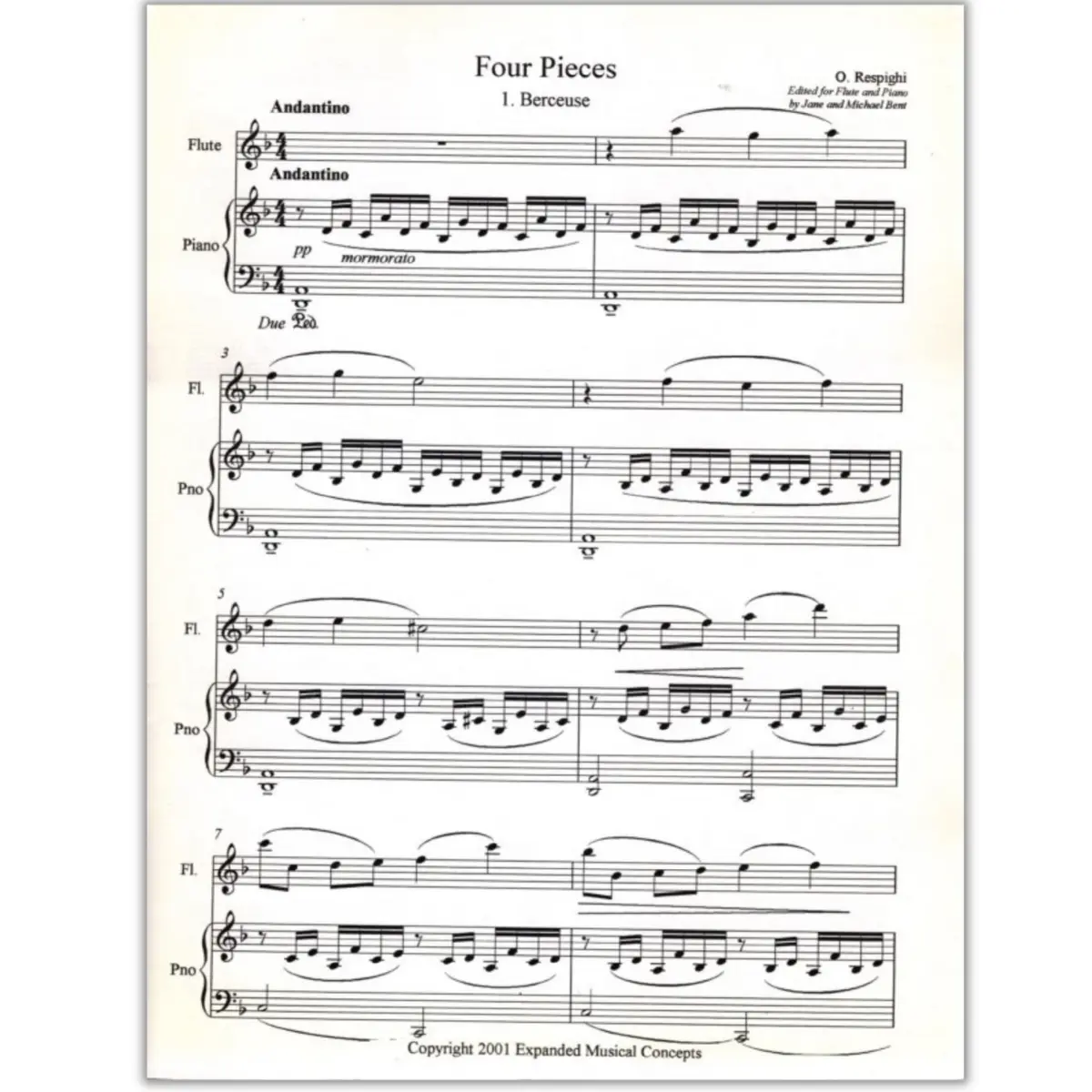 Four Pieces - Flute And Piano