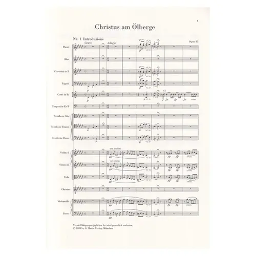 Christus am Olberge Op.85 - Studien Edition
