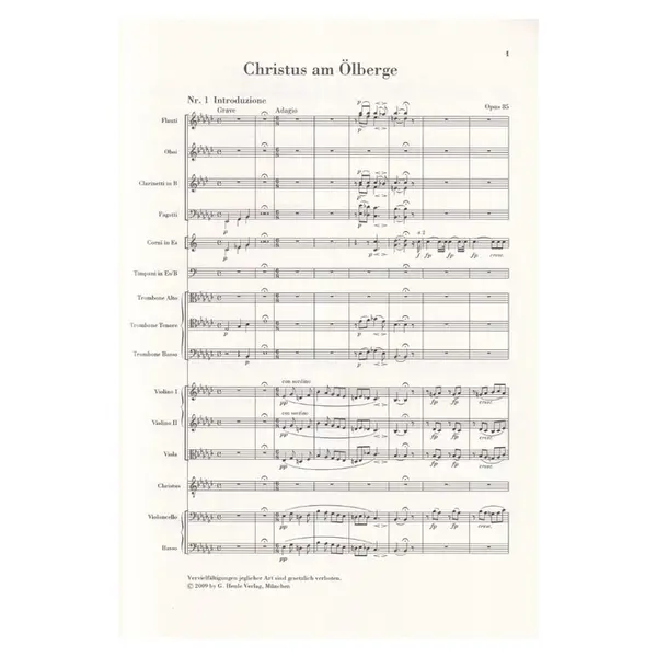 Christus am Olberge Op.85 - Studien Edition