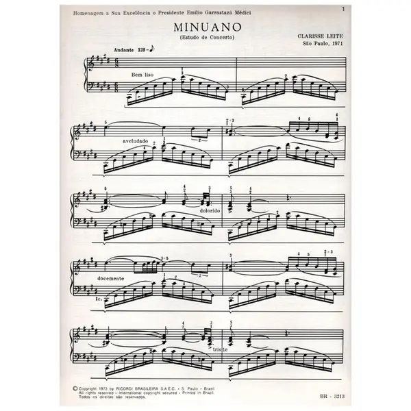 Minuano - Estudo De Concerto