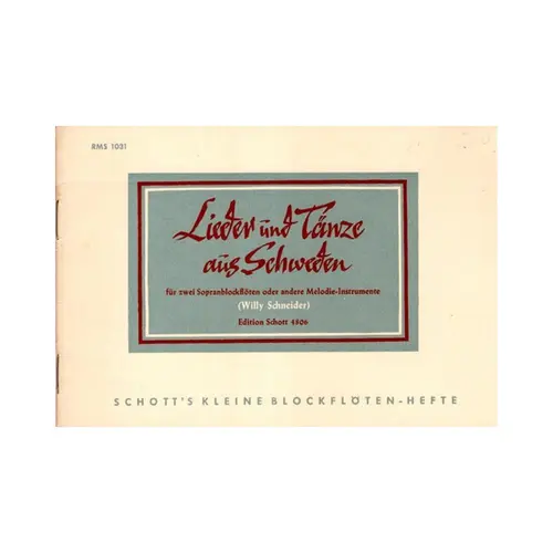 Lieder Und Tanze Aus Schweden