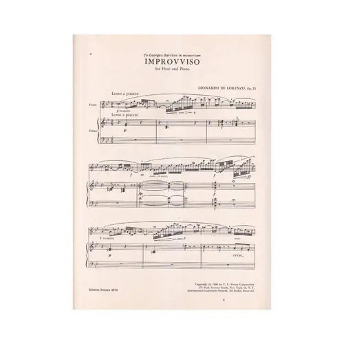 Improviso - New Composition  In The Modern Idiom