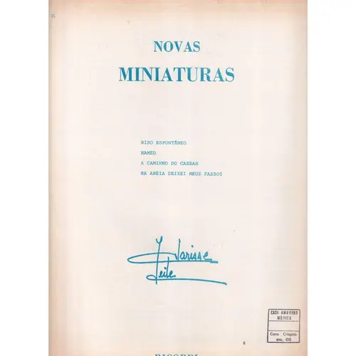 Novas Miniaturas  (Edição Antiga)