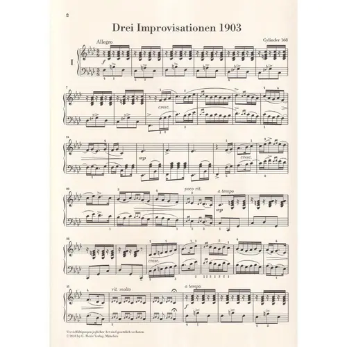 Drei Improvisationen 1903
