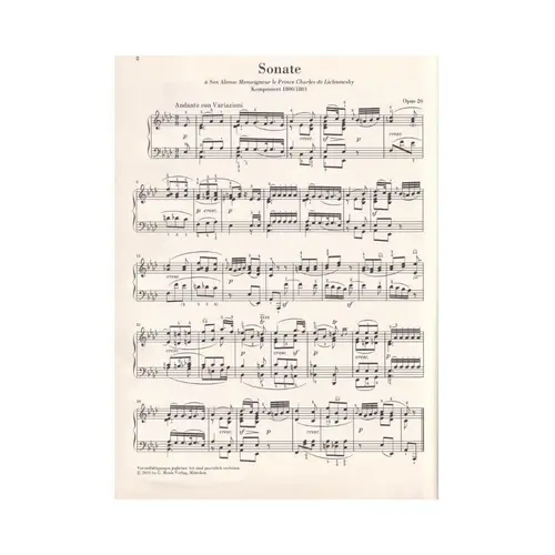 Klaviersonate N.12 As Dur  - Trauermarsch