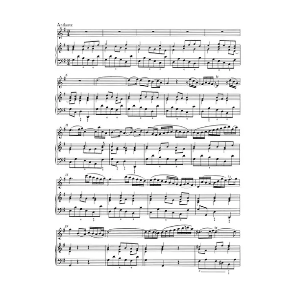 Four Sonatas For Flute And Basso Continuo - Bwv 1034, 1035 1030, 1032 - Urtext