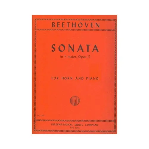 Sonata In F Maj-Op.17