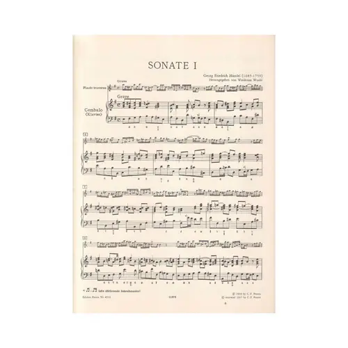 Sonaten Fur Querflote Und Cembalo