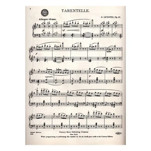 Tarantella - Op.40  (Edição Antiga)