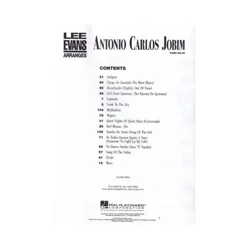 Antonio Carlos Jobim - Piano Solos