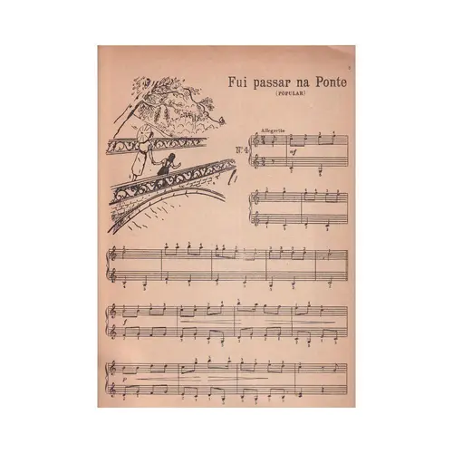 Álbum Com Onze Peças Infantis para piano - edição antiga