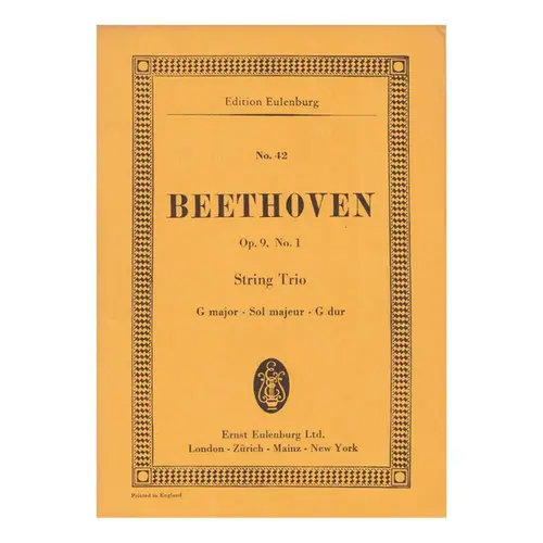 String trio G Major - Op.9 N.1 - Study score