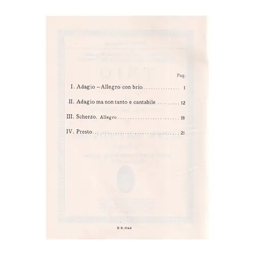 String trio G Major - Op.9 N.1 - Study score