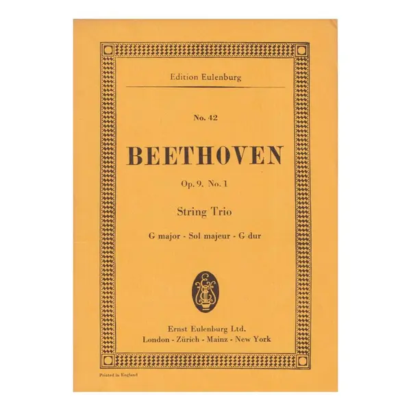 String trio G Major - Op.9 N.1 - Study score