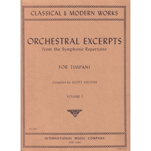 Orchestral Excerpts for timpani Vol.01 Orchestral Excerpts for timpani Vol.01 International