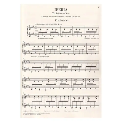 Iberia - Three Book - Urtext