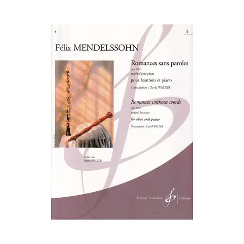 Romance Sans Paroles Op.67/67 Vol.5 - Hautbois Et Piano