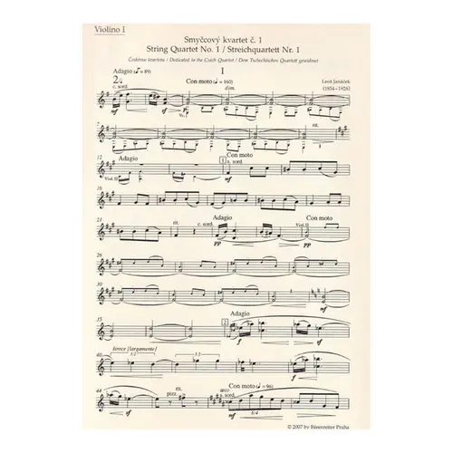 String Quartet N.1 - Parts