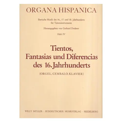 Tientos, fantasias und diferencias des 16.Jahrhunderts