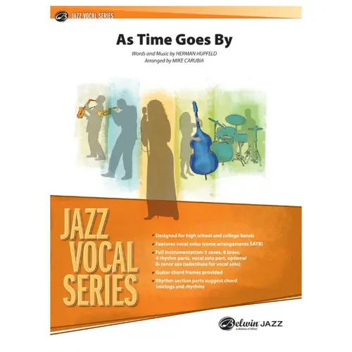 As Time Goes By - Vocal Solo with Jazz Ensemble Conductor Score & Parts