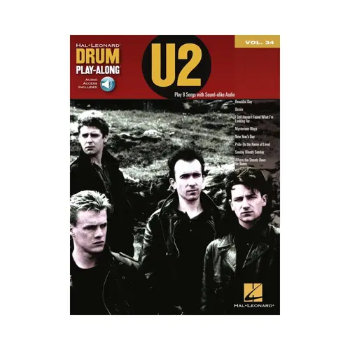 U2 - Drum Play-Along Vol.34