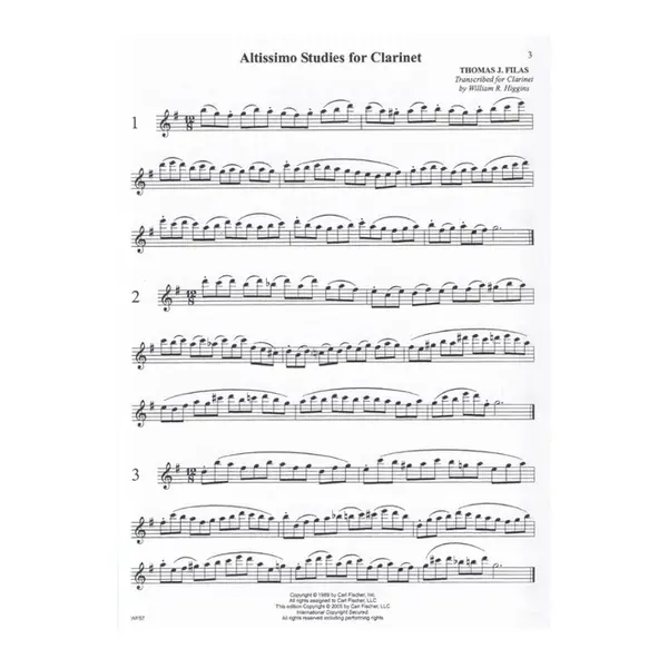 Altissimo Studies For Clarinet-90 Melodius Studies