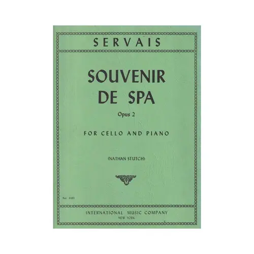 Souvenir De Spa - Op.2 (Cello)