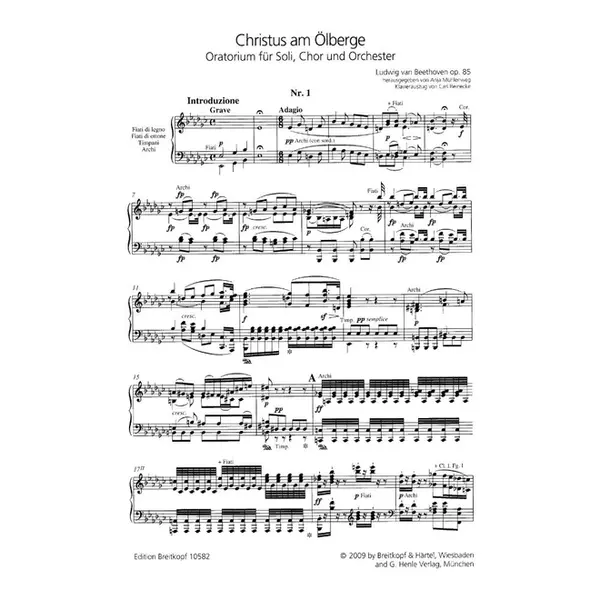 Christ on the mount of Olives Op.85 - piano vocal score