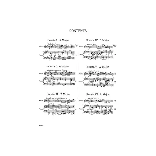 Six Sonaten For Violin And Piano