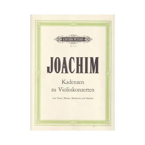 Kadenzen Zu Violinkonzerten - Viotti, Mozart, Beethoven Und Brahms