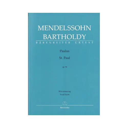 Paulus - St.Paul Op.36 - vocal score