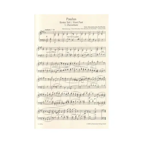 Paulus - St.Paul Op.36 - vocal score