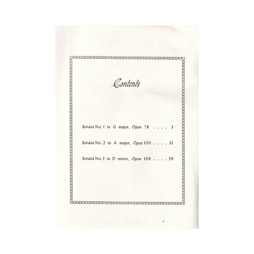 Three Sonatas For Violin And Piano