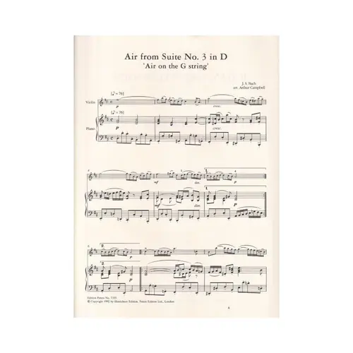 Air From Suite N.3 In D - Air On The G String Ária da suite n.3 em