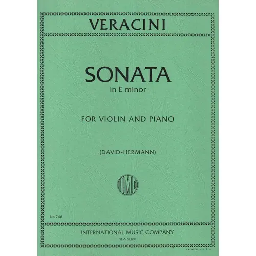 Sonata In E Minor For Violin