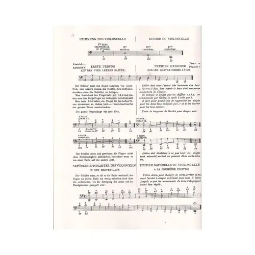 Violoncello - Schule - Méthode de violoncelle Op.30