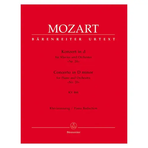 Concerto In D Minor N.20 for piano and orchestra - Kv 466 - Piano Reduction