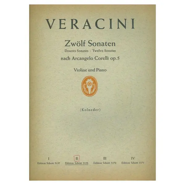 Zwolf Sonaten Nach ArcangeloCorelli - Op.5 Vol.2